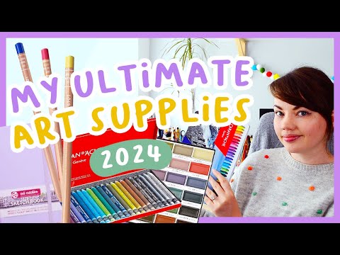 My Favourite Art Supplies! Paint, sketchbooks, pencils, neocolors etc!