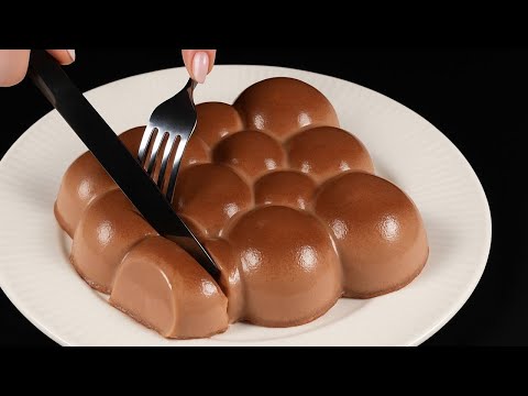 Hast du Schokolade und Milch? 3-Zutaten-Dessert! Ohne Backen! Ohne Eier! Schokoladenwolke.