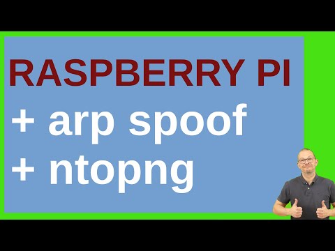 Network analyzer with ntopng and arp spoofing on a Raspberry Pi