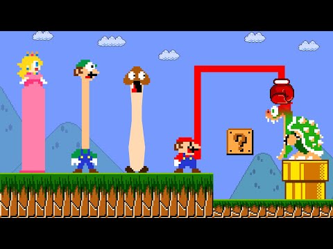 Super Mario Bros. Wonder But Everything Mario Touches Turn Into Longer Legs | ADN Game
