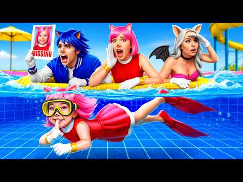 Соник не может найти сестру Эми Роуз в Аквапарке! Настоящее расследование с Соником!