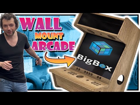 I made a huge WALL-MOUNTED luxury Arcade Machine CLASSIC style