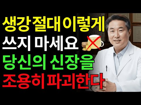 60세 중 80%가 생강 때문에 신장이 약해집니다! 특히 3번 실수가 가장 위험합니다 | 노후건강 | 건강지혜 | 시니어정보