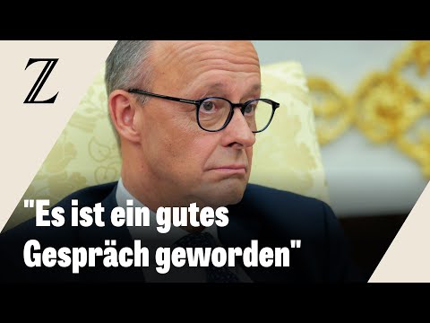 Merz zeigt sich nach Treffen mit Trump "außerordentlich zufrieden"