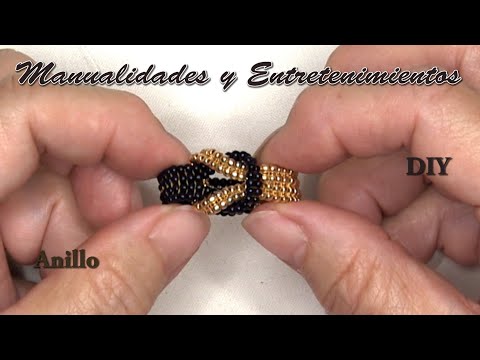 DIY - Anillo de nudo oro y negro 💍💍💍