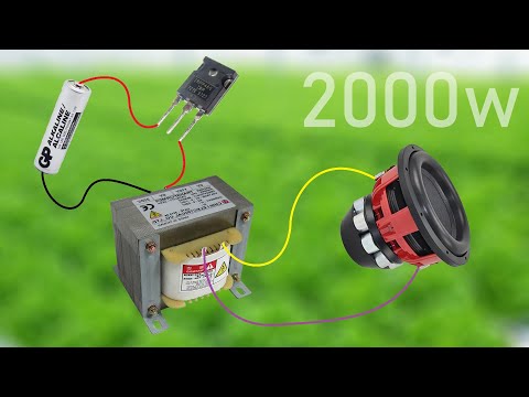 DIY Powerful Ultra Bass Amplifier Mosfet IRF460 , Transformer , Simple circuit