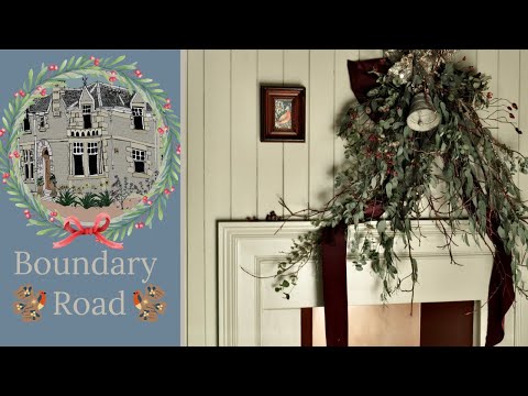 Nature Inspired Christmas Mantle | Country Home | My Handmade Christmas | Slow Living ASMR