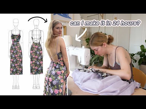 trying to make a fancy dress in 24 hours (diy evening + prom dress)