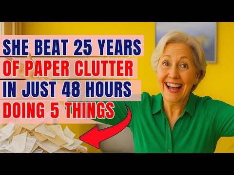5 Ruthless Decluttering Hacks Seniors Use to Beat Years of Paper Clutter in 48 Hours