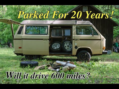 Forgotten 1985 Volkswagen Vanagon- Will it RUN AND DRIVE 600 Miles after 20 YEARS?