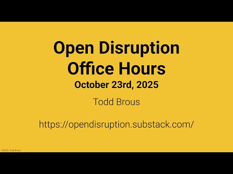 Office Hours - 20251023