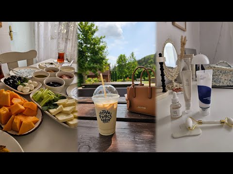 A cozy rainy Sunday 🌧 | family breakfast, cleaning, walking in the park,cooking , summer vlog