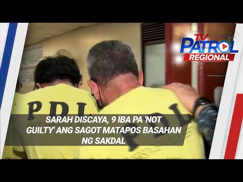 Sarah Discaya, 9 iba pa 'not guilty' ang sagot matapos basahan ng sakdal | TV Patrol Regional