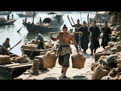 Kung Fu Movie: A bullied dock porter turns out to be a hidden, unbeatable war god!