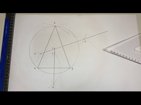 How to construct a circle that circumscribed a triangle.