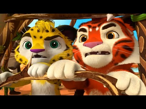 🐯 Лео и Тиг 🦁 — Расколотая земля — Серия 30 — Развивающий мультфильм о животных