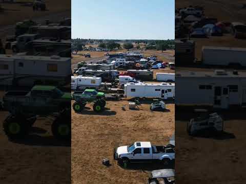 Early Thursday fly over, Plant Bamboo TRUCKS GONE WILD weekend #megatruck #mudbog #offroad #mud