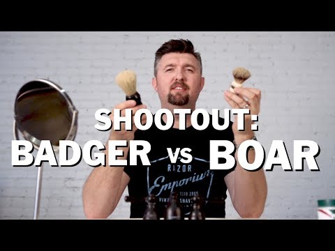 Wet Shave Showdown: Badger vs. Boar Shaving Brush