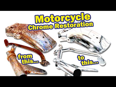 41-Yr Abandoned CX500 Motorcycle: Rusty to Mirror Chrome Shine