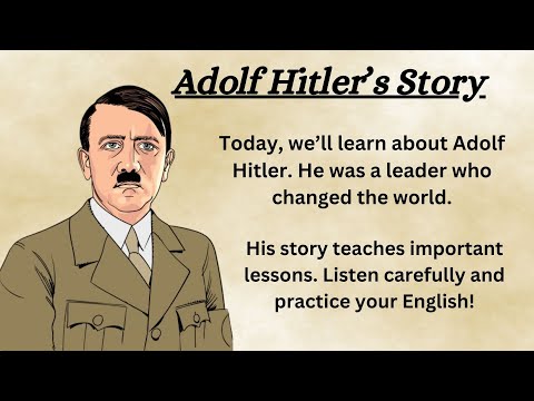 Adolf Hitler's Story || English Listening Practice ✅|| Graded Reader || Improve Your English ✅