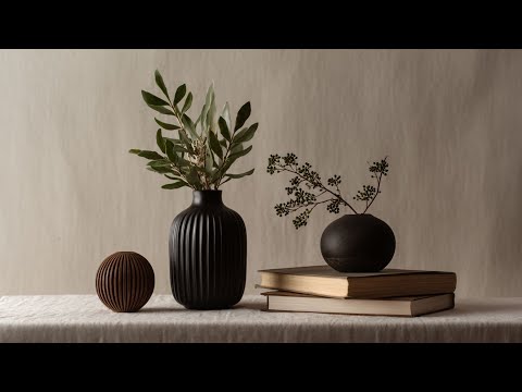 Simple Still Life in Neutrals Frame TV Art Screensaver Wallpaper