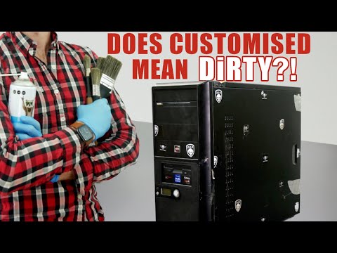 DEEP cleaning of a DIRTY customised PC