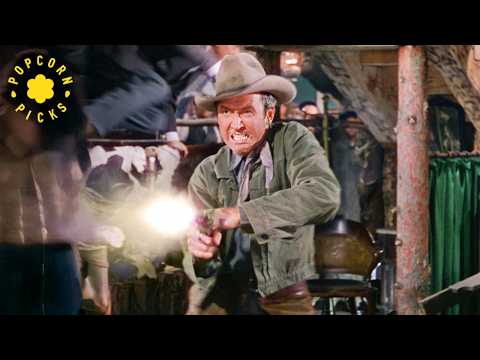 The Gunfight in the Saloon (James Stewart) | Bend of the River