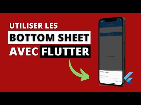 Flutter Modal Bottom Sheet - Utiliser ModalBottomSheet pour afficher un formulaire avec Flutter