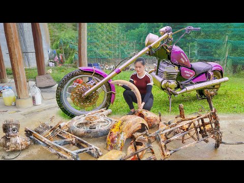 Girl Restores Amazing! From A Pile Of Rusty Scrap Metal to a Perfect Supercar