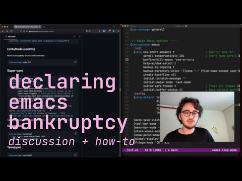 Emacs bankruptcy – fix your Emacs and your life