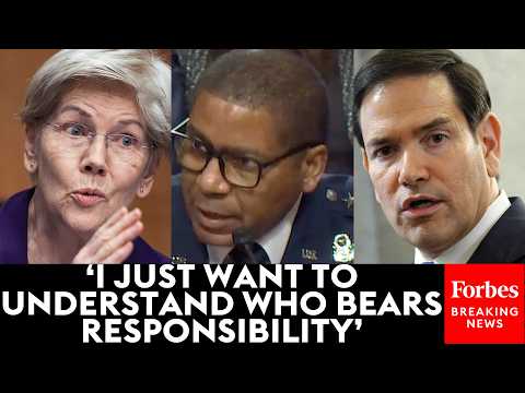 JUST IN: Elizabeth Warren Grills Top General About Iran War, Rubio's Role