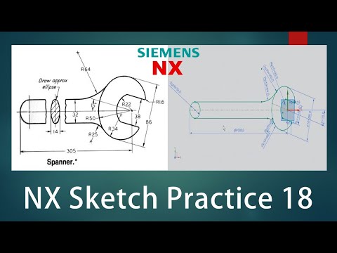 NX Sketch Practice - 18