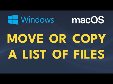 Move or Copy List of Files