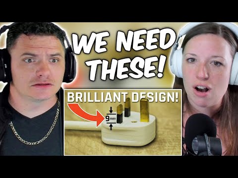 AMERICANS REACT to BRITISH PLUGS ARE NEXT LEVEL! LRN2DIY - British Plugs & Outlets