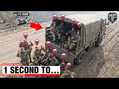 Ukrainian Azov Drones Spot a Russian Convoy Full of Troops - Then They Did THIS...