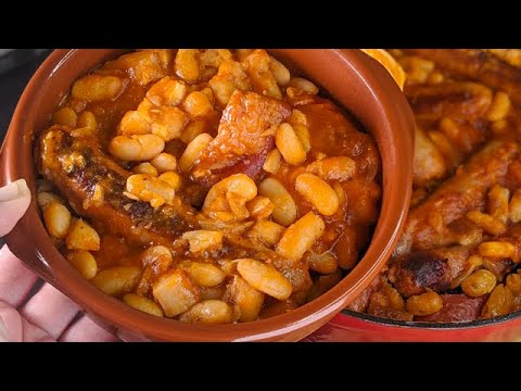 Cassoulet (the real one)! Comforting dish! ♥ French white Bean & Meat Gratin! Easy recipe
