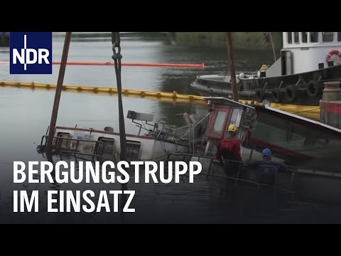 Bergung eines Binnenschiffes auf der Weser | Die Nordreportage | NDR Doku