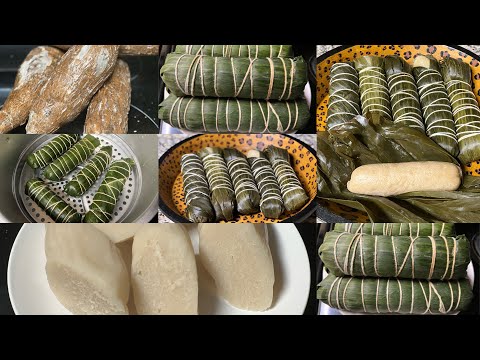 CONGOLESE CUISINE || HERE'S A VERY EASY WAY TO MAKE Chikwangue |cassava stick (repost)