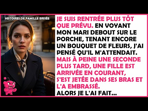 Je suis rentrée UN JOUR PLUS TÔT et j'ai vu mon MARI sur notre porche, enlaçant une autre femme.