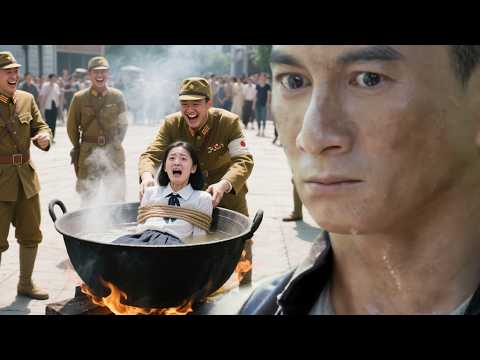 Japanese try to burn schoolgirl; Chinese agent slays 800 and saves her.