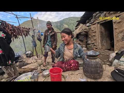 nepali village food || lajimbudha ||