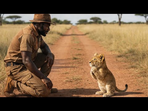 A Helpless Lion Cub Pleads for a Ranger’s Help – This Will Touch Your Heart