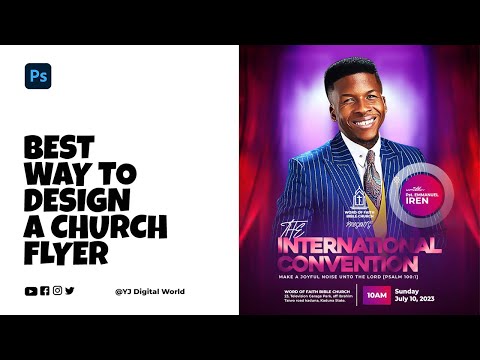 Best Way To Design A Church Flyer | Photoshop