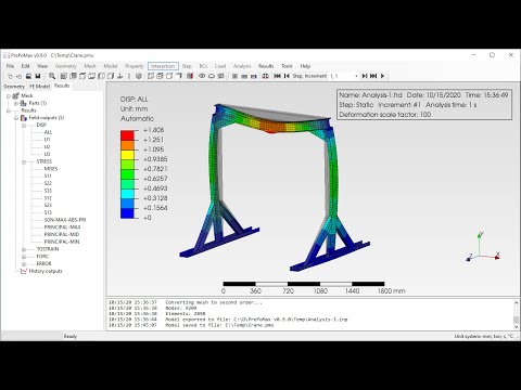 PrePoMax & CalculiX - Shell features