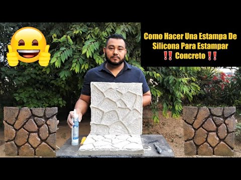 Como Hacer Una Estampa De Silicona Para Estampar Concreto / How To Make a Silicon Stamp For Concrete