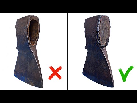 No more wedges! The American axe mounting system. How to secure your axe so it doesn't fall off!