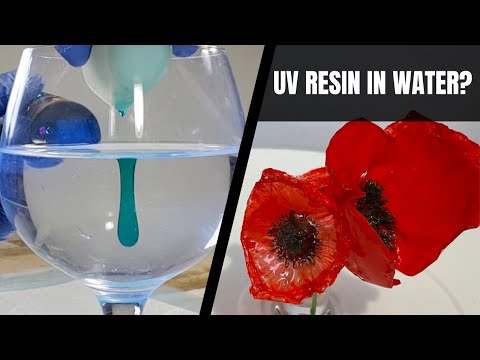UV Resin in WATER? New Resin Technique - Creating Resin Flowers in Water!