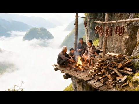 广西一山顶上的村庄，仅两位老人留在村中生活，环境犹如世外桃源【乡村阿泰】