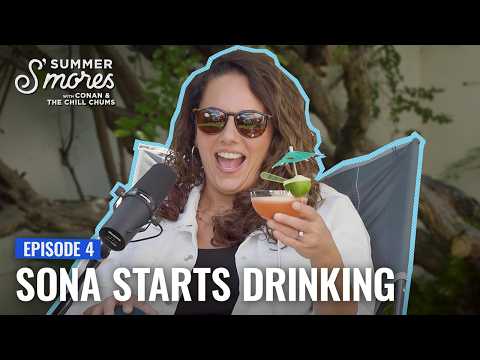 Conan & The Chill Chums Drink Cocktails & Play Mindmeld | Conan O'Brien Needs A Friend