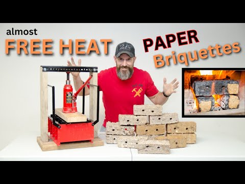FREE heat burn your newspapers and junk mail (Briquette maker)